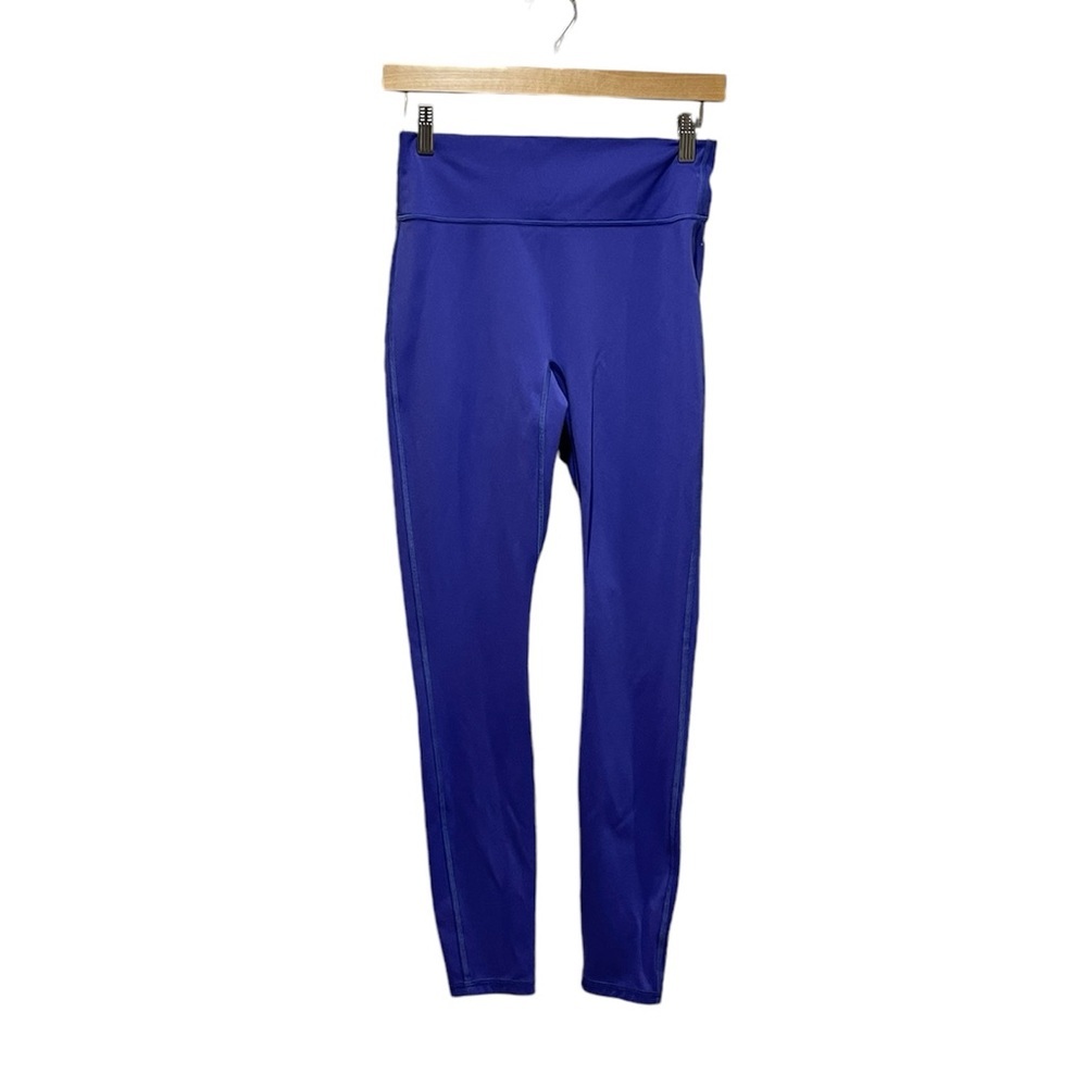 Fabletics Motion 365 Long Length Purple Leggings, Size Medium